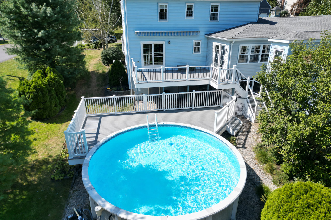 Pool deck construction